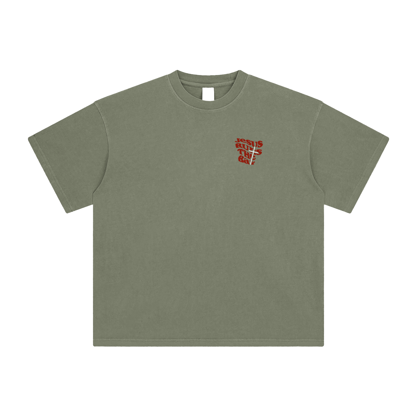 “Jesus Runs The Bay” Washed T-Shirt