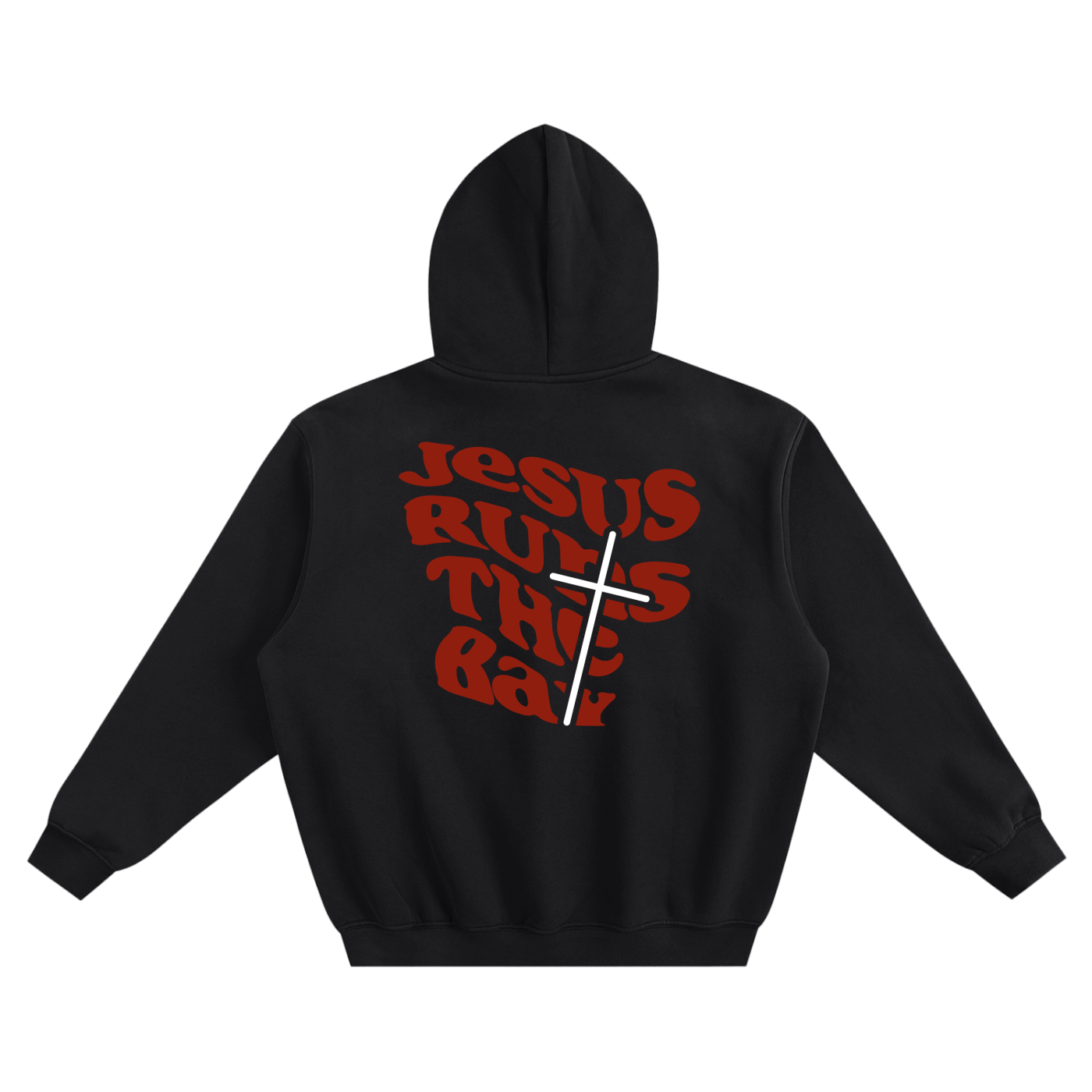 “Jesus Runs The Bay” Fleeced Boxy Hoodie