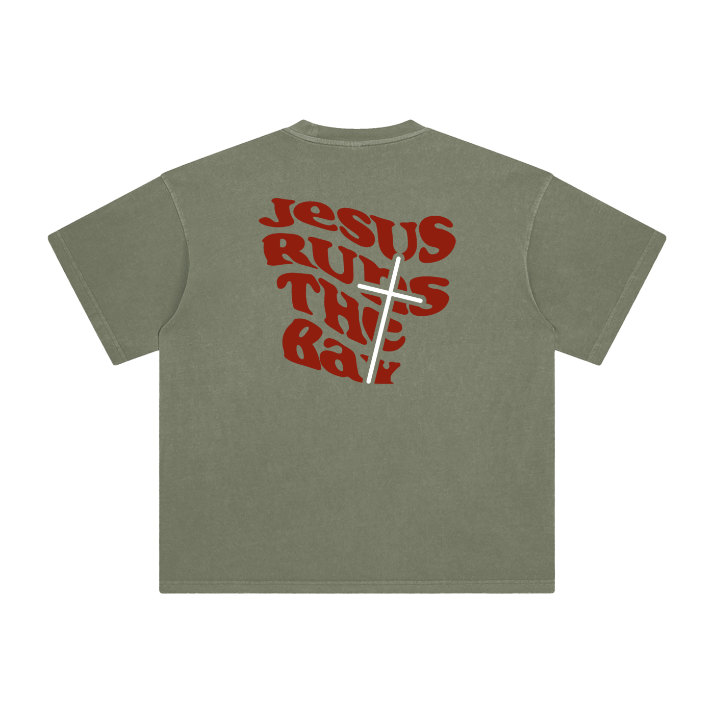 “Jesus Runs The Bay” Washed T-Shirt