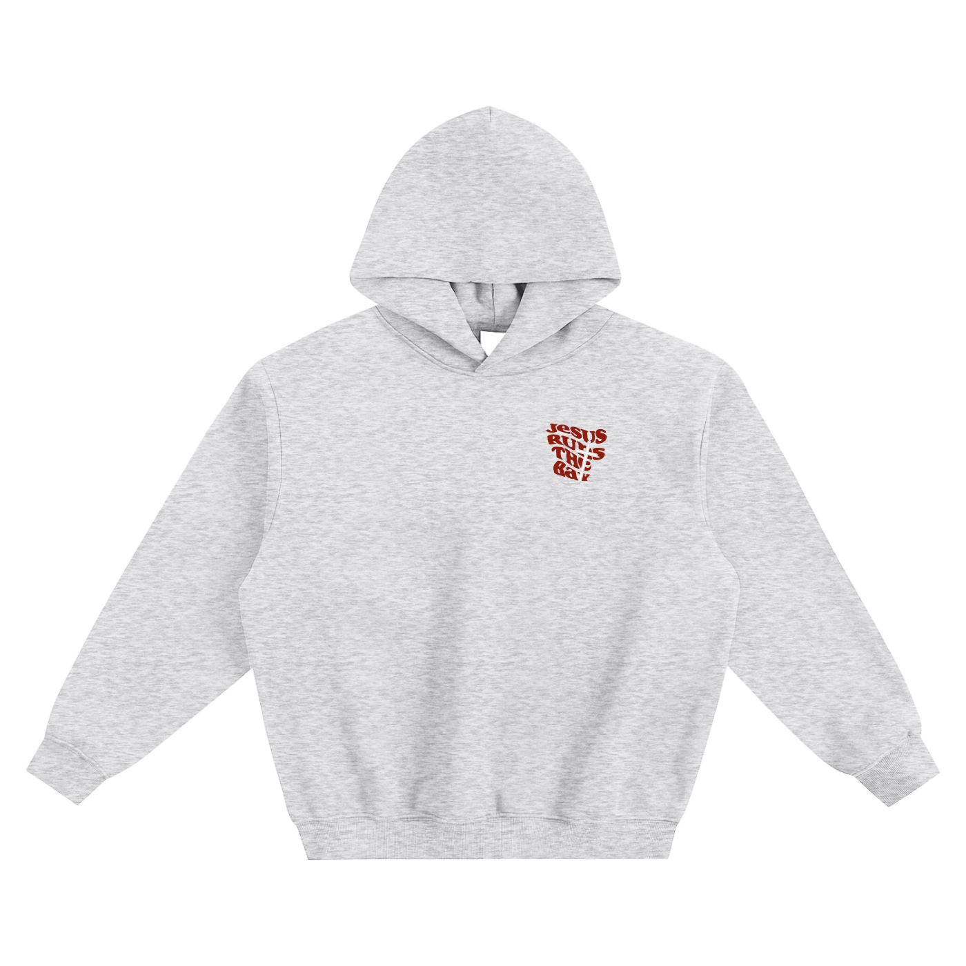 Jesus Runs The Bay” Fleeced Boxy Hoodie