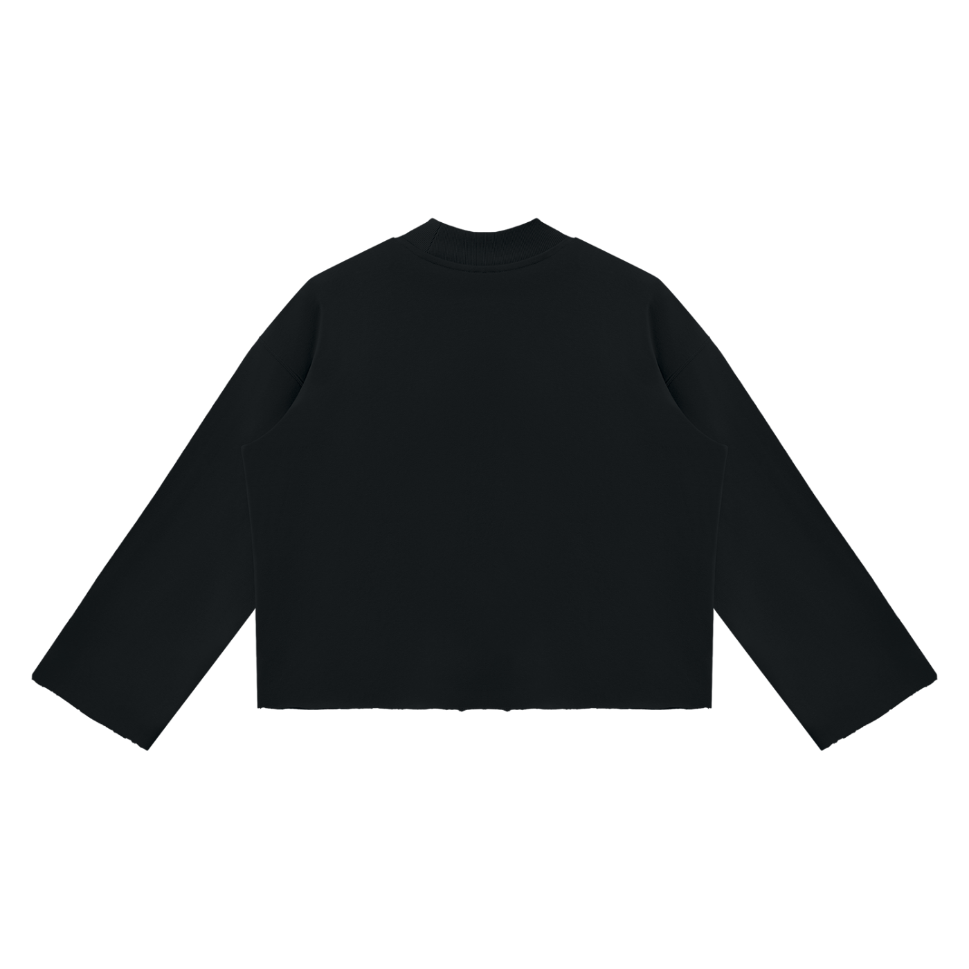 “Jesus Runs The Bay” Mock Neck Boxy Sweatshirt