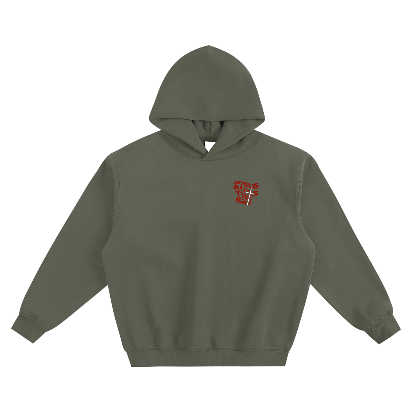 “Jesus Runs The Bay” Fleeced Boxy Hoodie