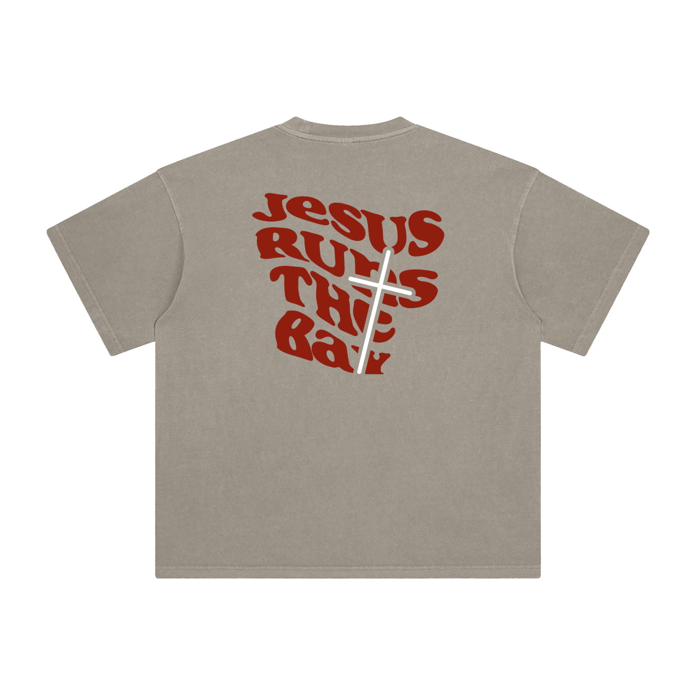“Jesus Runs The Bay” Washed T-Shirt
