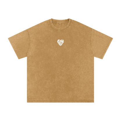 “Jesus Runs The Bay” Washed Oversized Cotton T-Shirt
