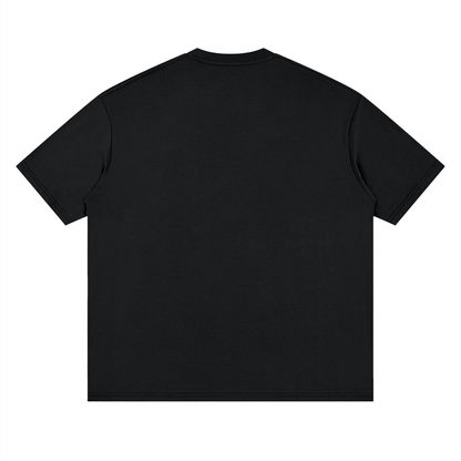 Minimal “Jesus Runs The Bay” Loose Drop Shoulder T-Shirt