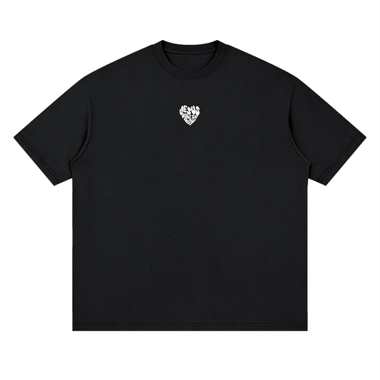 Minimal “Jesus Runs The Bay” Loose Drop Shoulder T-Shirt