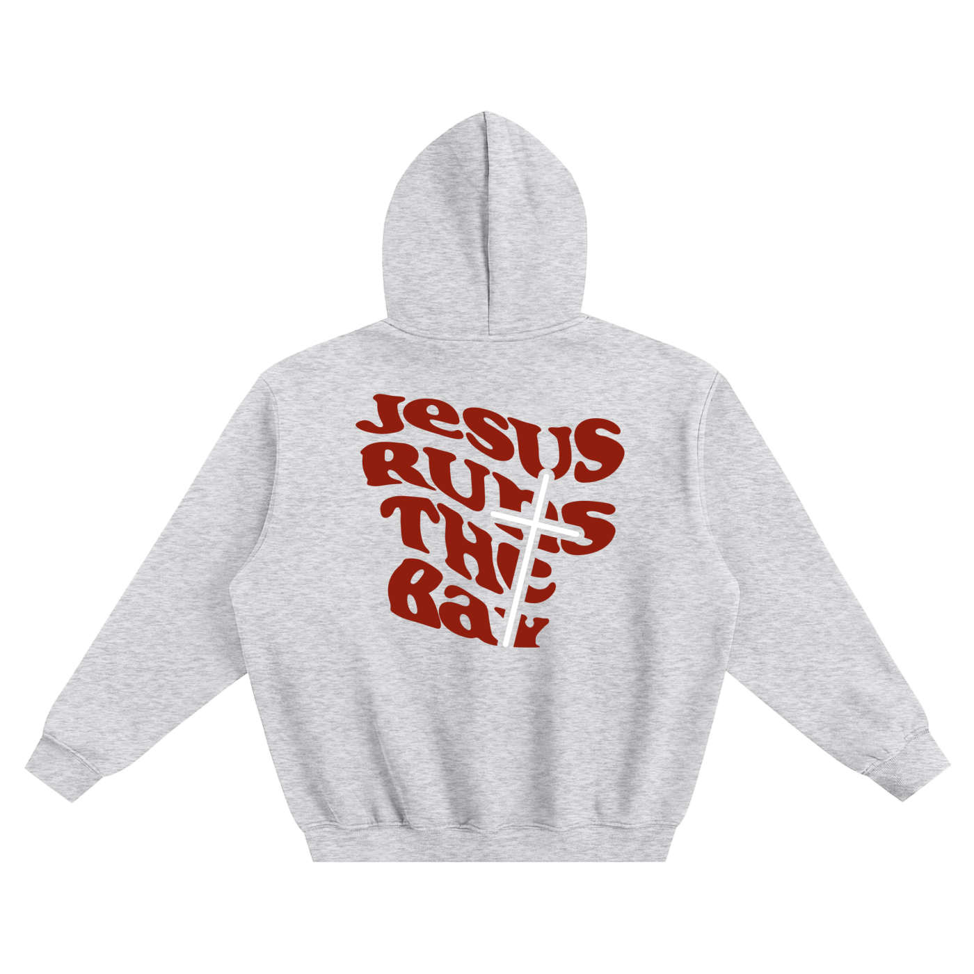 “Jesus Runs The Bay” Fleeced Boxy Hoodie