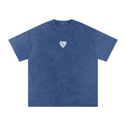 “Jesus Runs The Bay” Washed Oversized Cotton T-Shirt