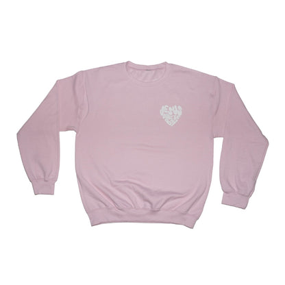 *PRE-ORDER* “Jesus Runs The Bay" Puff Print Pink Sweatshirt