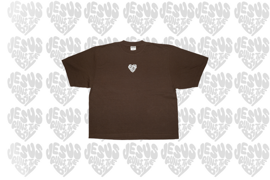 *PRE-ORDER* "Jesus Runs The Bay" Minimal Brown Oversized T-shirt