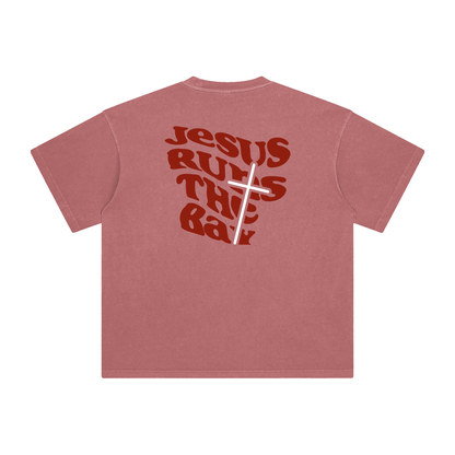 “Jesus Runs The Bay” Washed T-Shirt