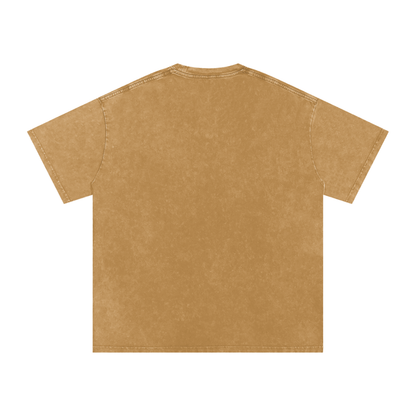 “Jesus Saved My Life” Washed Oversized Cotton T-Shirt