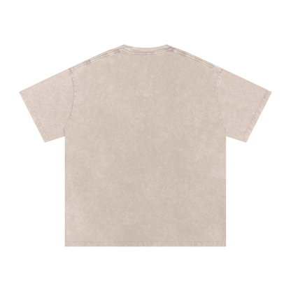 “Jesus Saved My Life” Washed Oversized Cotton T-Shirt