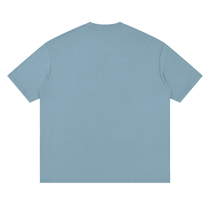 Minimal “Jesus Runs The Bay” Loose Drop Shoulder T-Shirt