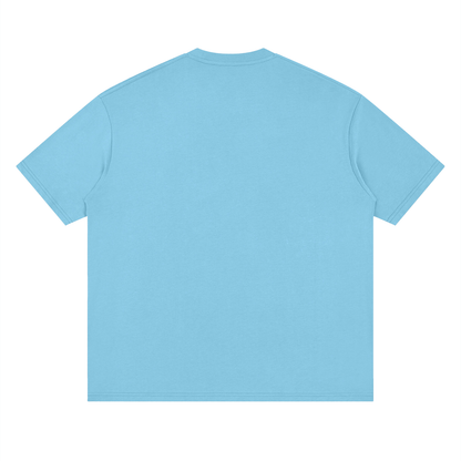 Minimal “Jesus Runs The Bay” Loose Drop Shoulder T-Shirt
