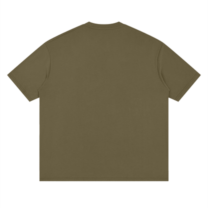 Minimal “Jesus Runs The Bay” Loose Drop Shoulder T-Shirt