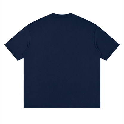 Minimal “Jesus Runs The Bay” Loose Drop Shoulder T-Shirt