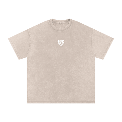 “Jesus Runs The Bay” Washed Oversized Cotton T-Shirt